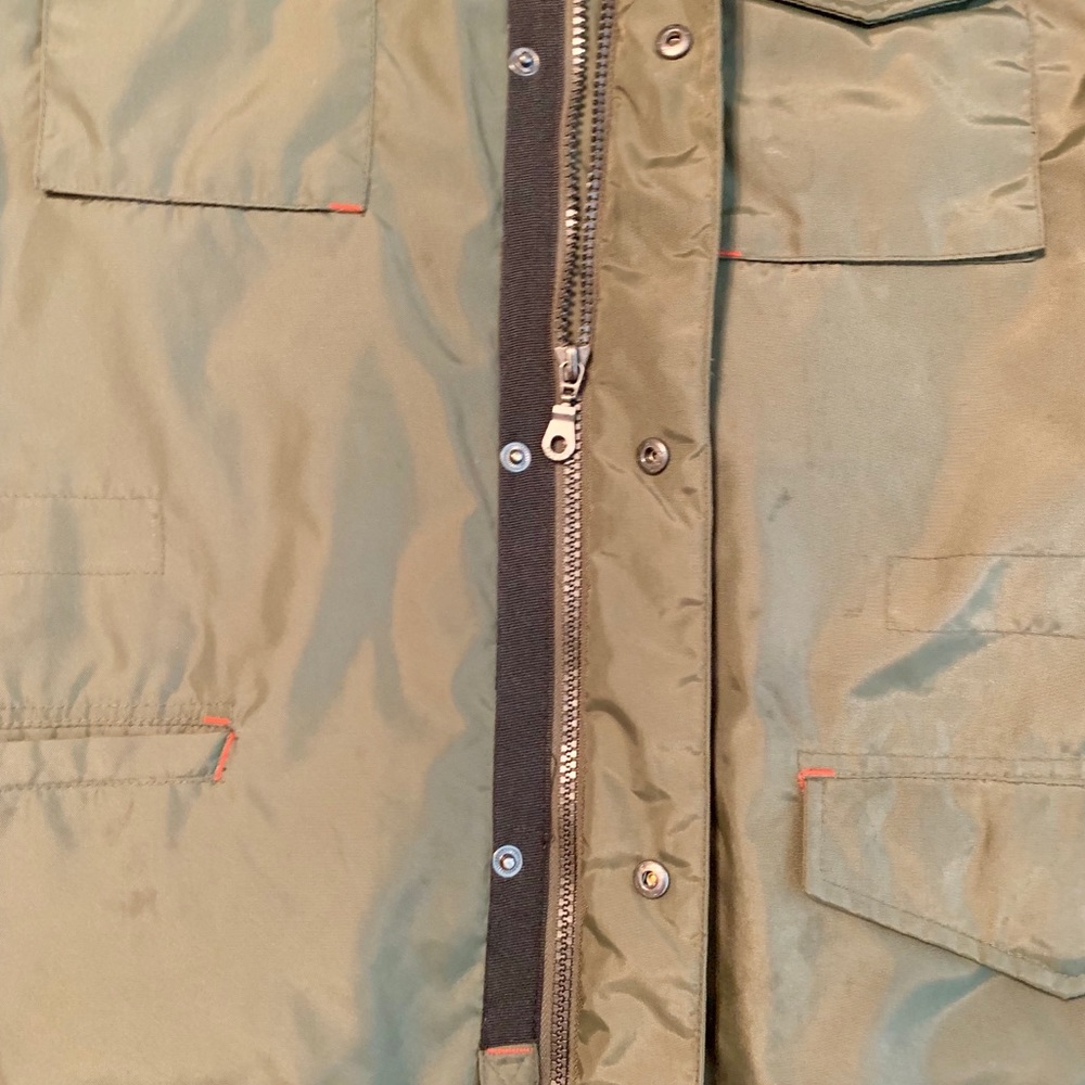DKNY BIG KIDS ARMY GREEN ALL WEATHER COAT - Picture 3 of 8